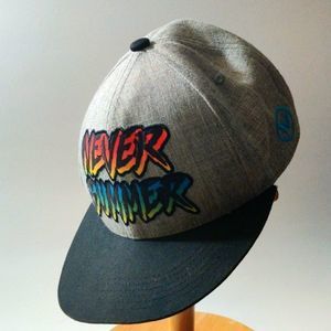 Never Bummer Target‎ Branded Grey SnapBack Hat
